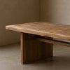 Onyx Grain Wooden Bench